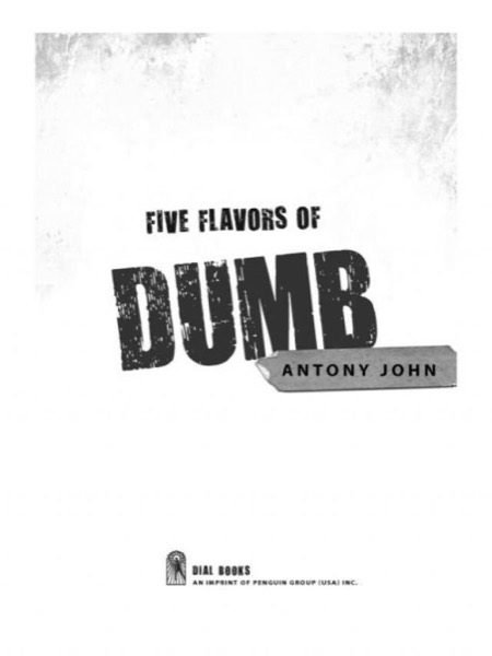 Five Flavors of Dumb by Antony John