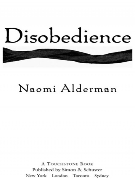 Disobedience by Naomi Alderman