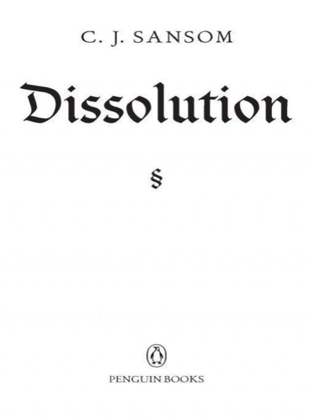 Dissolution by C. J. Sansom