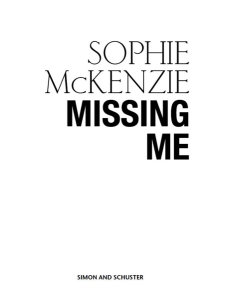 Missing Me by Sophie McKenzie