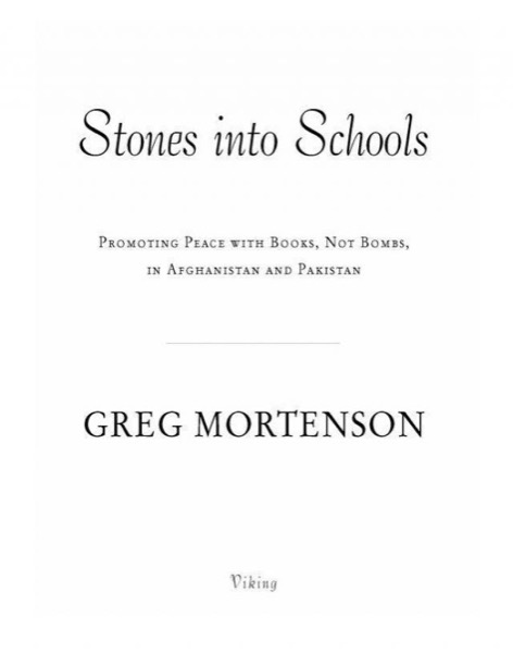 Stones Into Schools