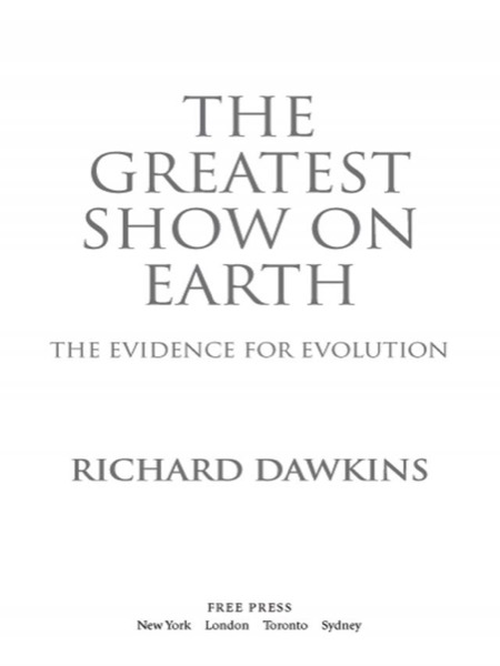 The Greatest Show on Earth by Richard Dawkins